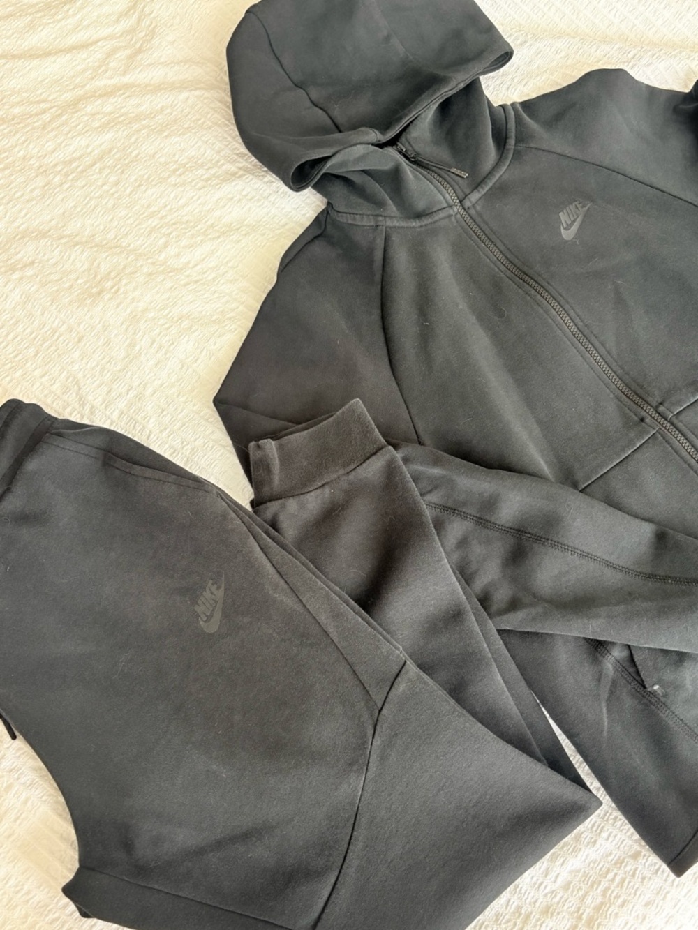 Nike Black Full-Zip Hoodie and Black Joggers Set